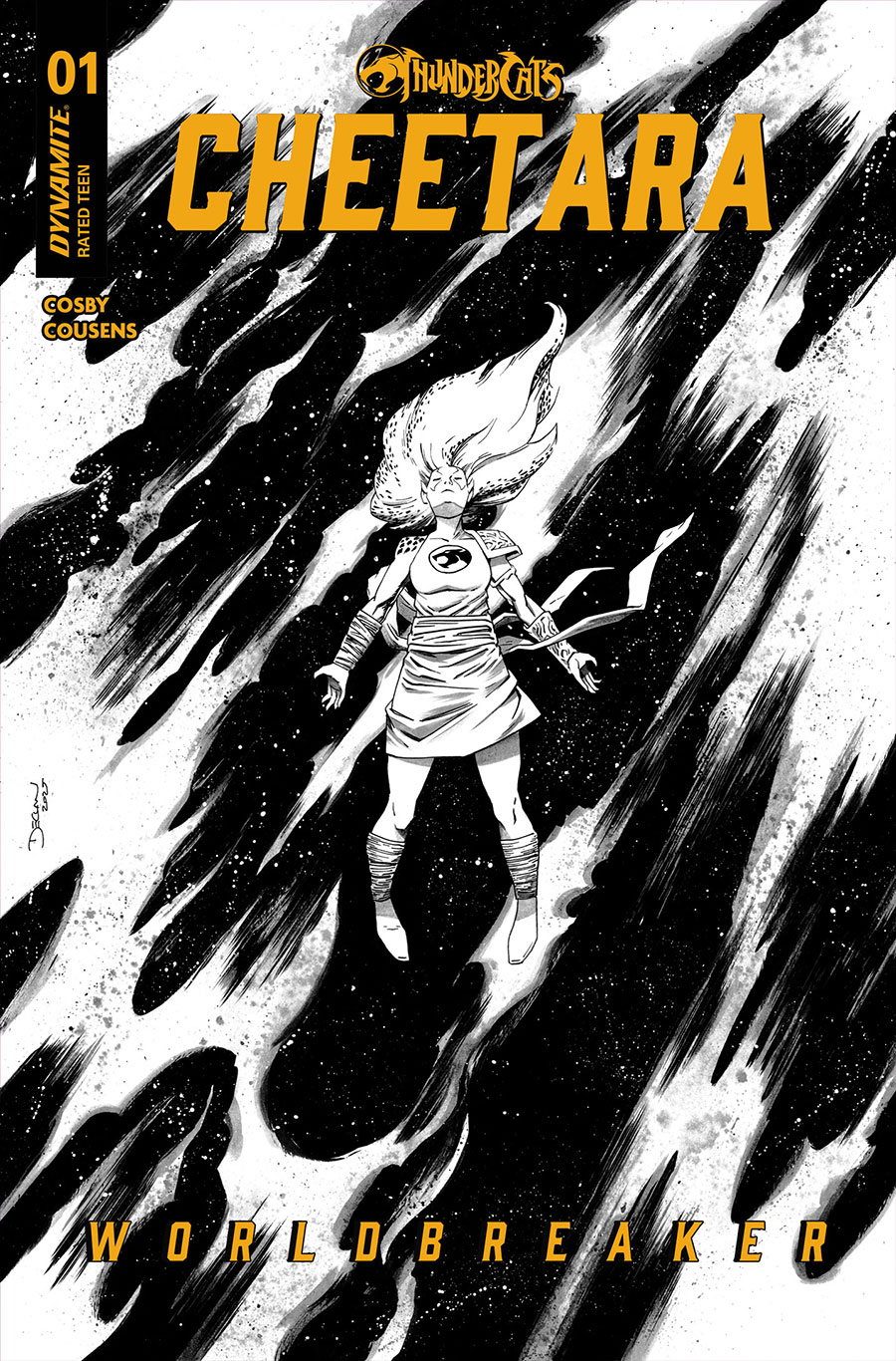 Thundercats Cheetara Worldbreaker #1 Cover L Incentive Declan Shalvey Line Art Cover