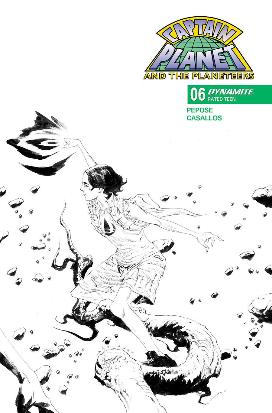 Captain Planet And The Planeteers Vol 2 #6 Cover G Incentive Jae Lee Line Art Cover