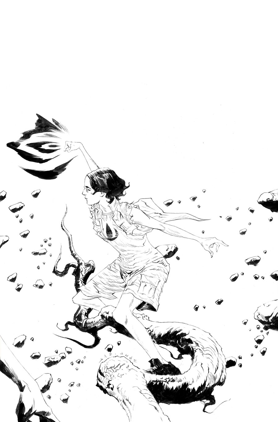 Captain Planet And The Planeteers Vol 2 #6 Cover I Incentive Jae Lee Line Art Virgin Cover