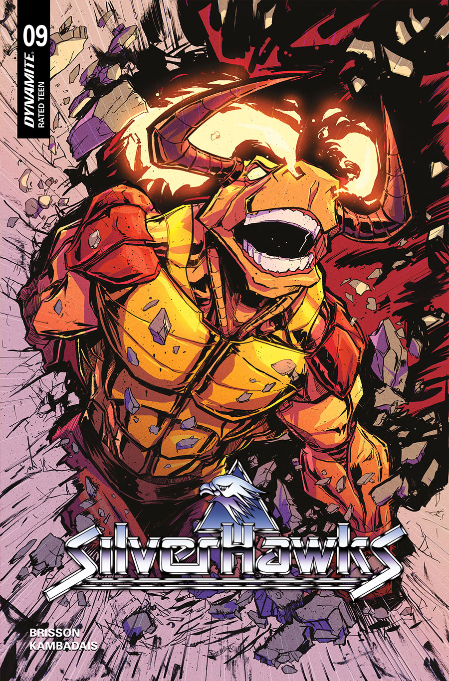 SilverHawks Vol 2 #9 Cover G Incentive David Cousens Battle Damage Variant Cover