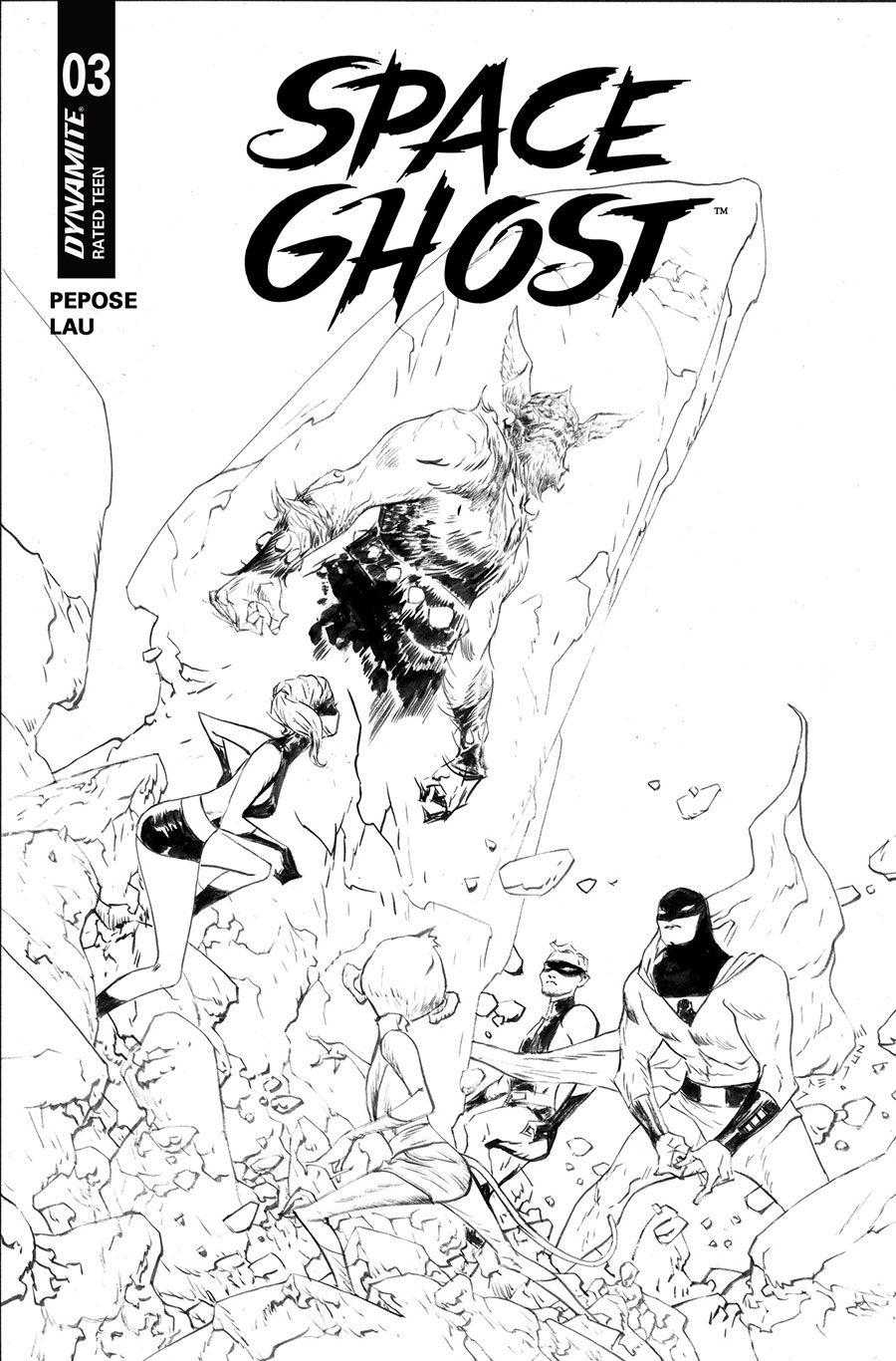 Space Ghost Vol 5 #3 Cover G Incentive Jae Lee Line Art Cover