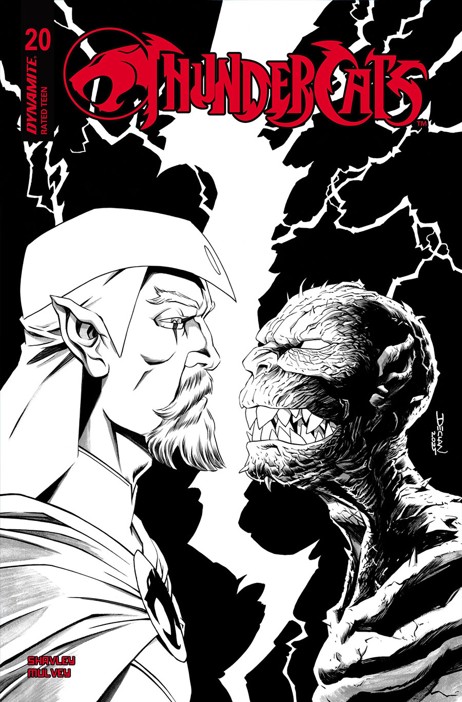 Thundercats Vol 3 #20 Cover J Incentive Declan Shalvey Line Art Cover