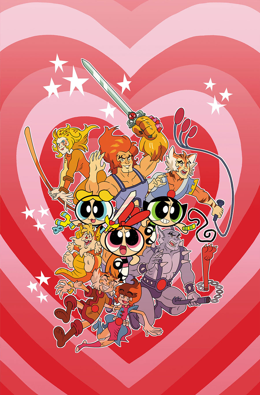 Thundercats Powerpuff Girls #4 Cover I Incentive Coleman Engle Virgin Cover