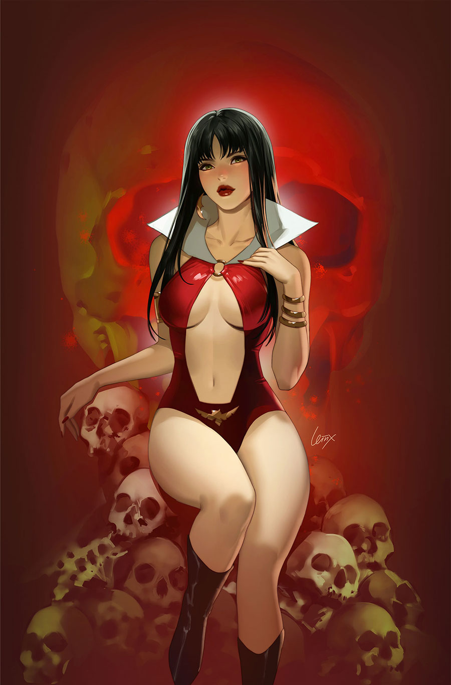 Vampirella Armageddon #3 Cover K Incentive Lesley Leirix Li Virgin Cover