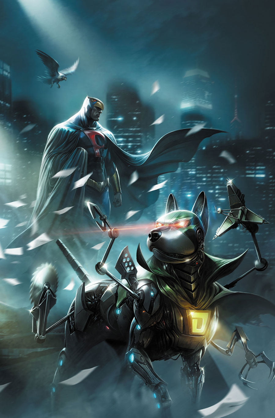 Blue Falcon & Dynomutt #1 Cover H Variant Francesco Mattina Foil Virgin Cover