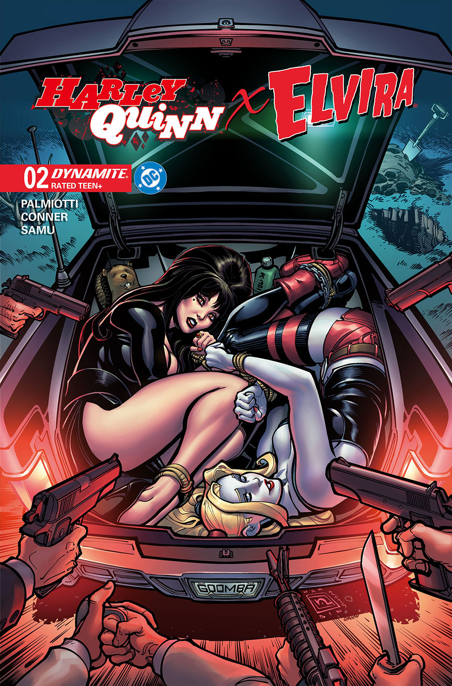 Harley Quinn x Elvira #2 Cover G Variant Chad Hardin Foil Cover
