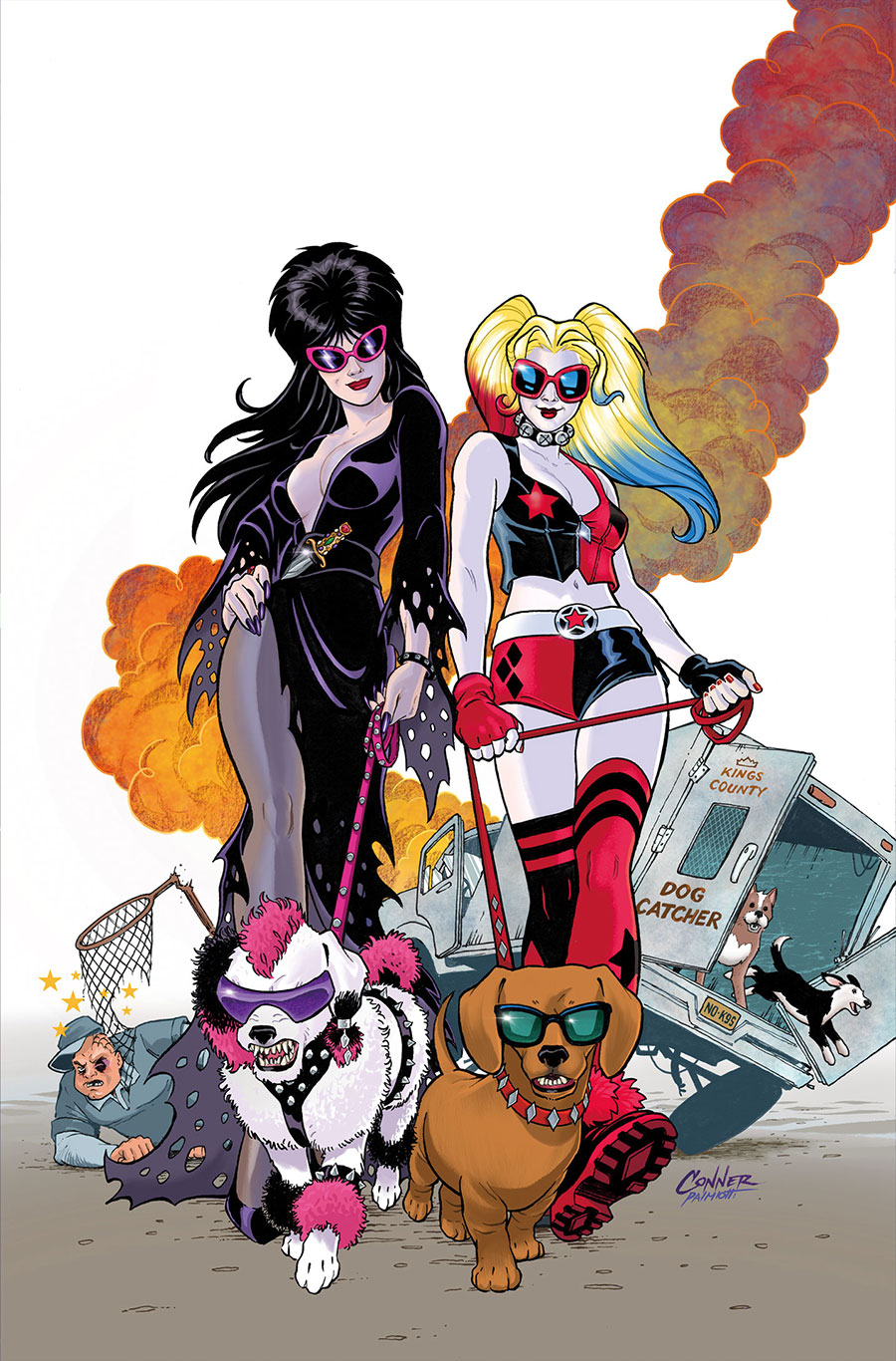Harley Quinn x Elvira #2 Cover I Dynamite Metal Premium Amanda Conner 1 Cover