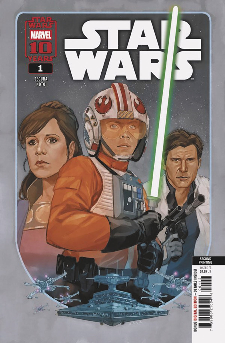 Star Wars Vol 6 #1 Cover Y DF 2nd Ptg Variant Cover Signed By Alex Segura