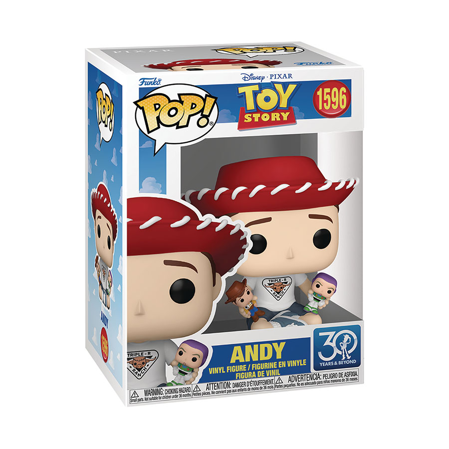 POP Disney Pixar Toy Story 30th Anniversary Andy Vinyl Figure