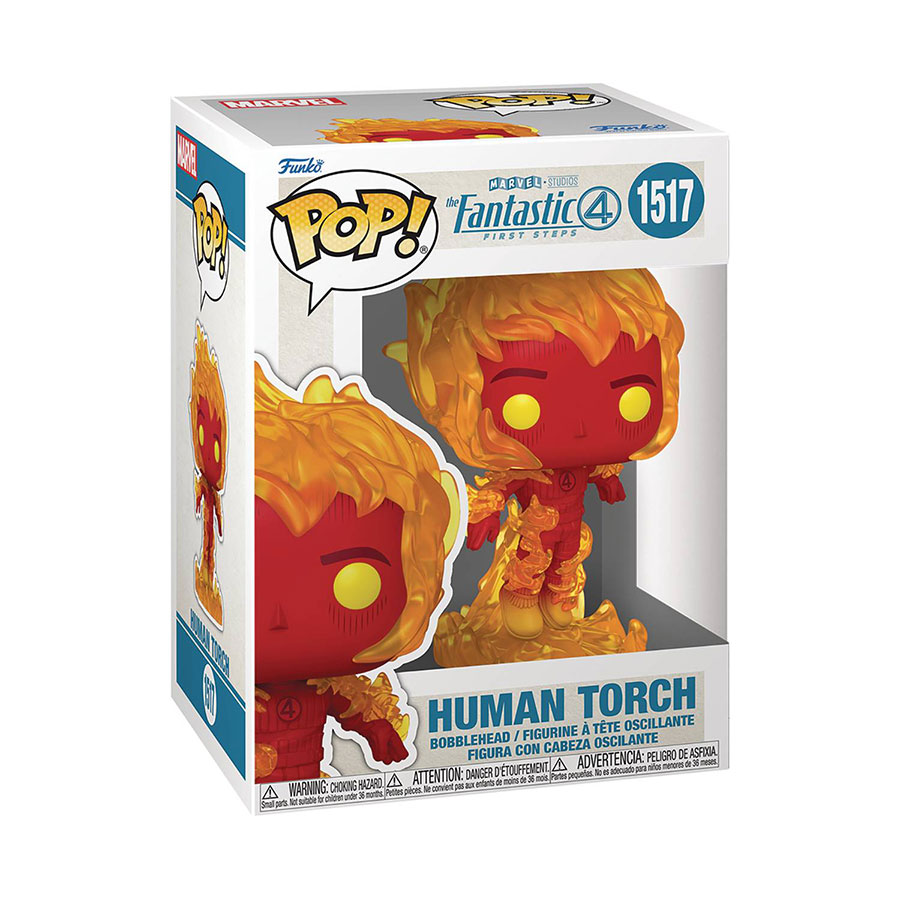 POP Marvel Fantastic Four First Steps Human Torch Vinyl Bobble Head
