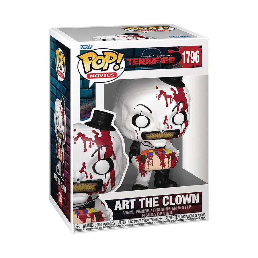 POP Movies Terrifier Art The Clown With Candy Filled Head Vinyl Figure