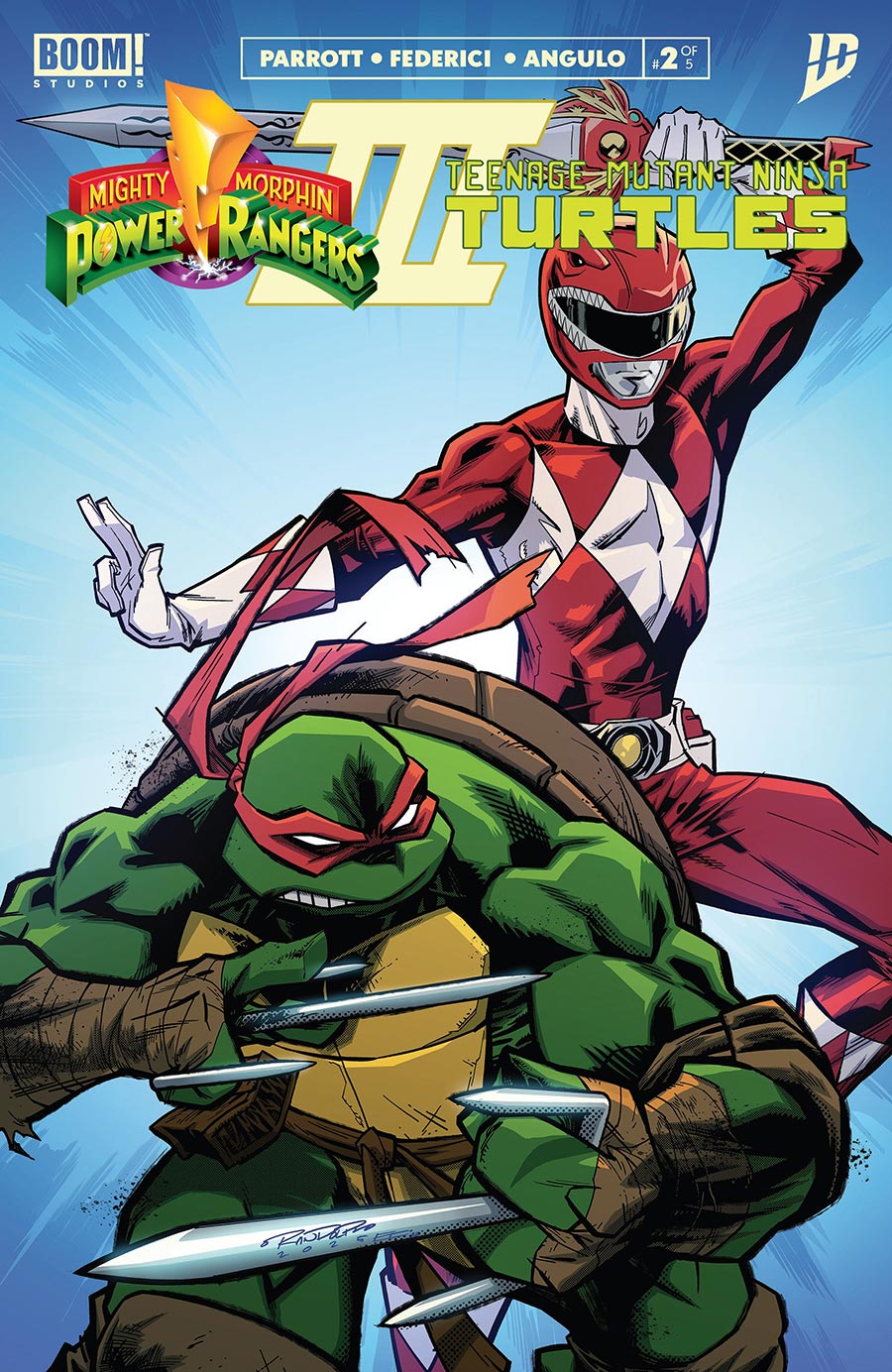Mighty Morphin Power Rangers Teenage Mutant Ninja Turtles III #2 Cover B Variant Khary Randolph Cover