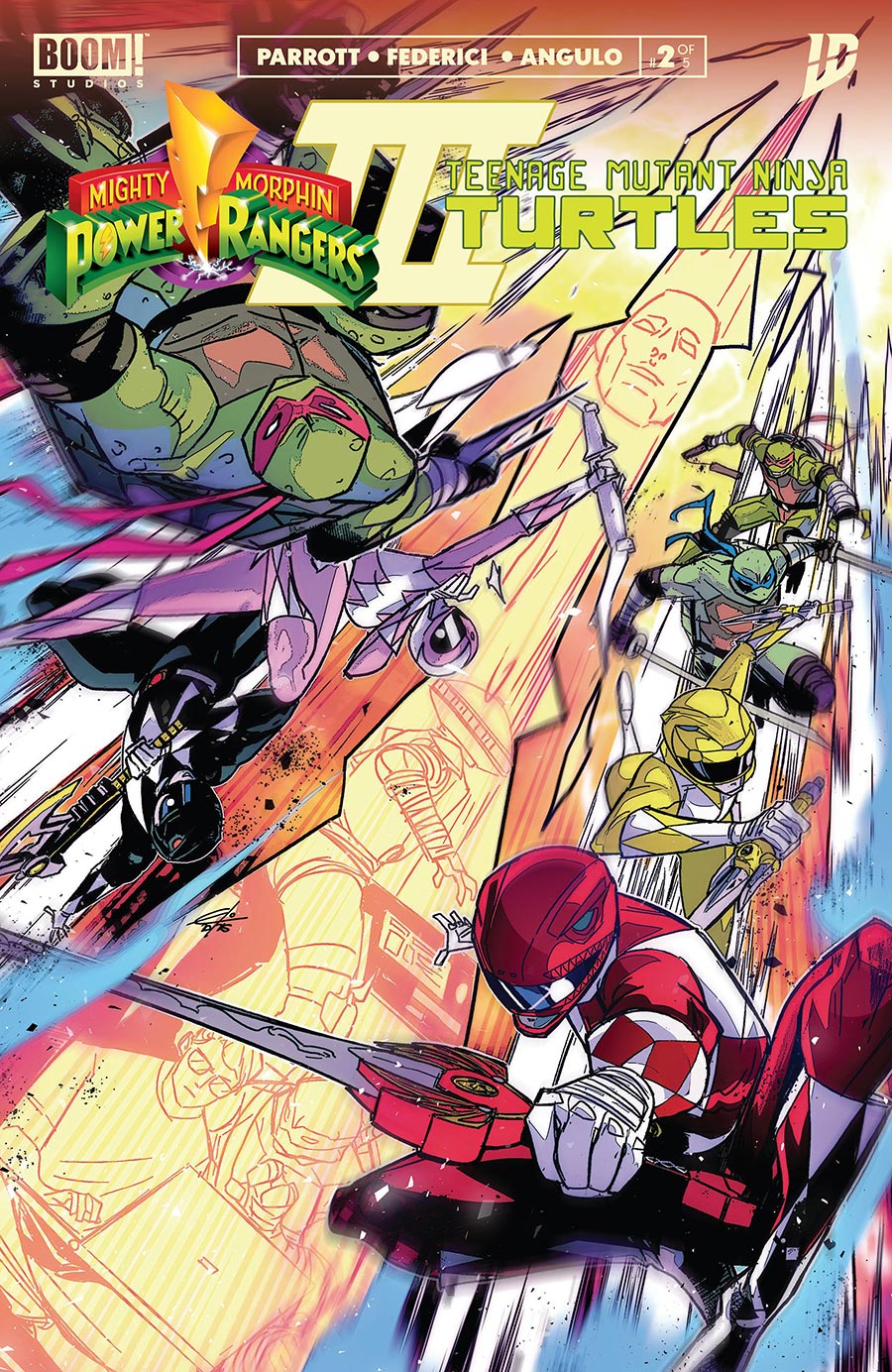 Mighty Morphin Power Rangers Teenage Mutant Ninja Turtles III #2 Cover K Variant Eleonora Carlini Reveal Cover