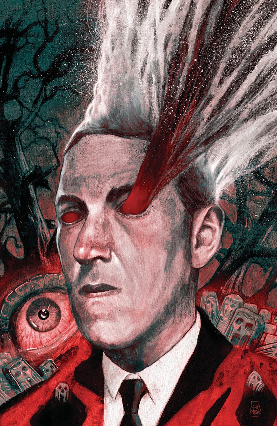 Last Day Of HP Lovecraft #1 Cover E Incentive John Pearson Virgin Variant Cover