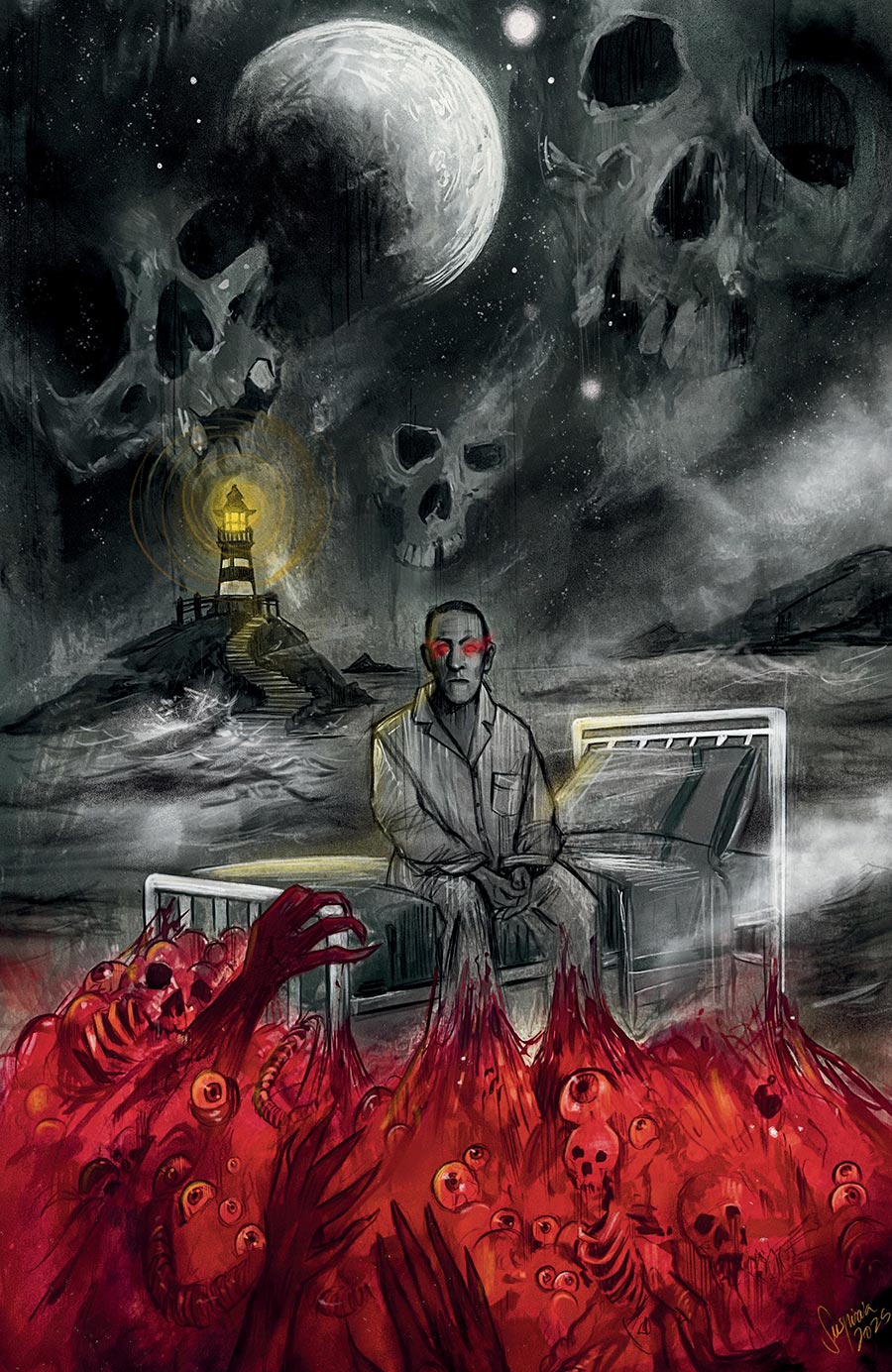 Last Day Of HP Lovecraft #1 Cover F Incentive Suspiria Vilchez BOOM Studios 20th Anniversary Virgin Cover