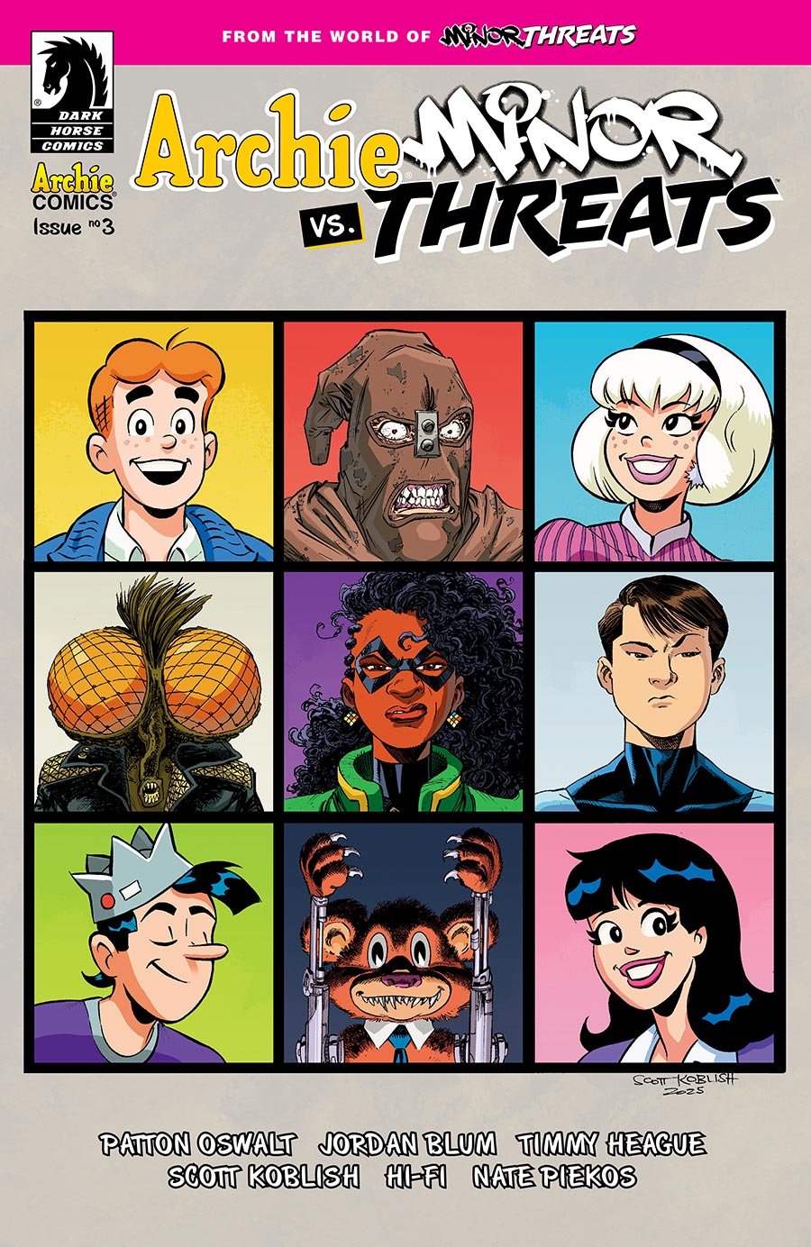 Archie vs Minor Threats #3 Cover B Variant Scott Koblish Cover