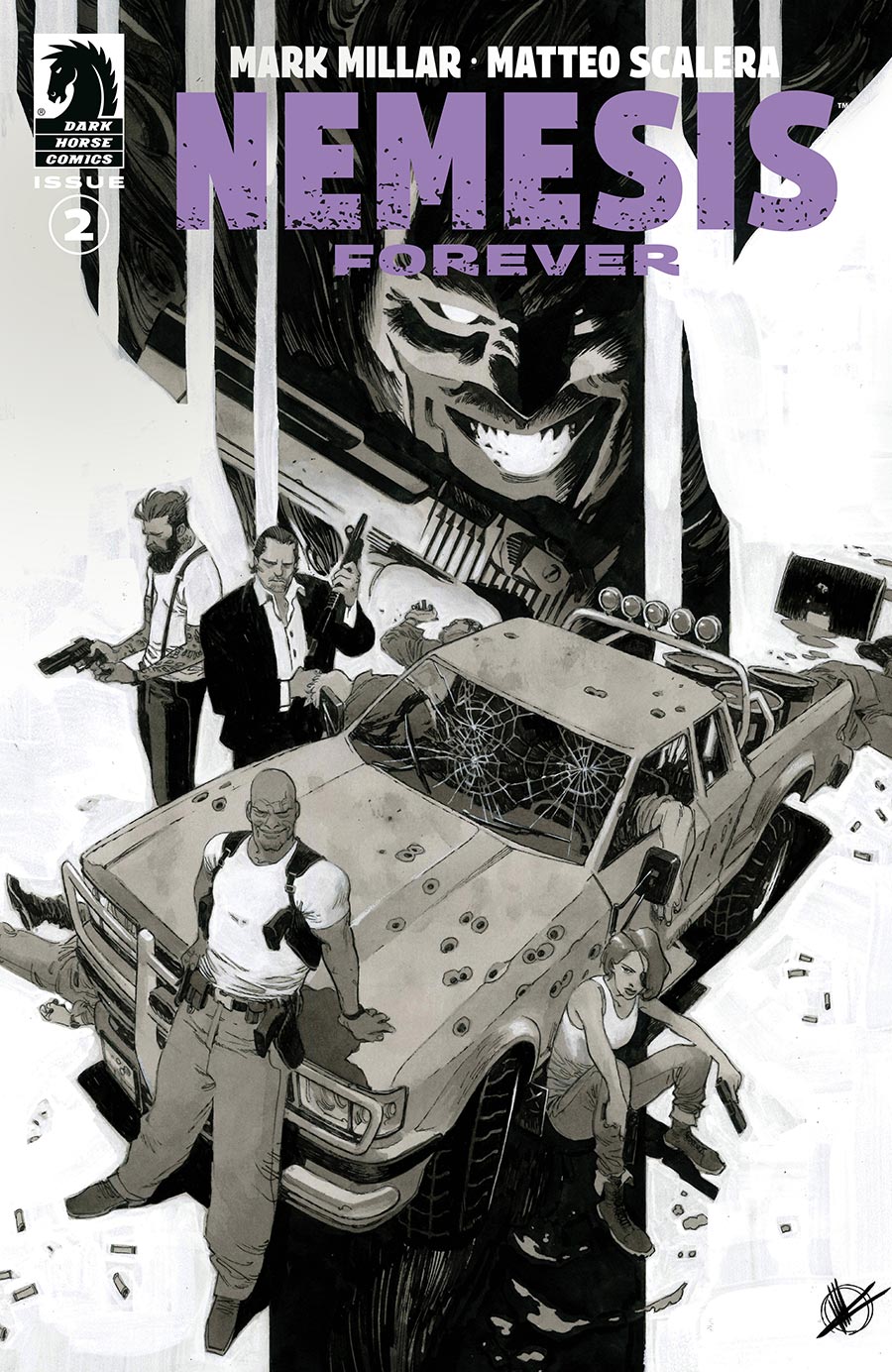 Nemesis Forever #2 Cover B Variant Matteo Scalera Black & White Cover