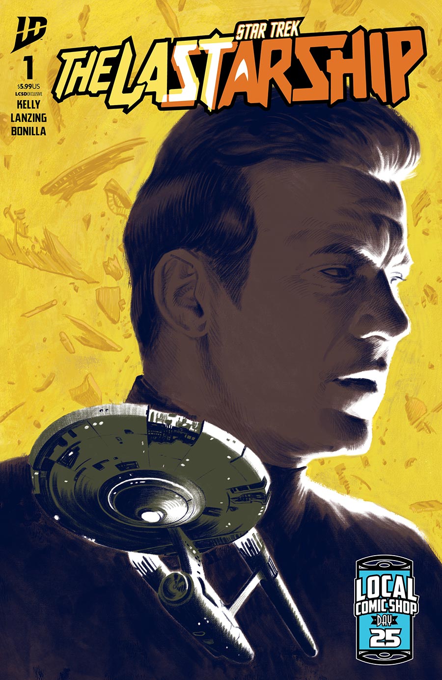 Star Trek The Last Starship #1 Cover E Variant Malachi Ward LCSD Cover