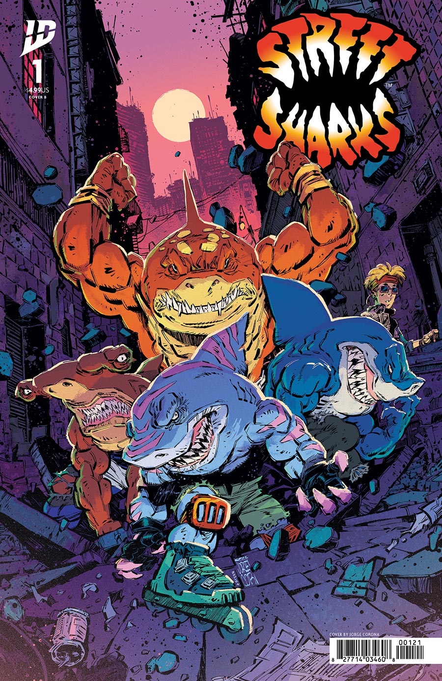 Street Sharks Vol 3 #1 Cover B Variant Jorge Corona Cover