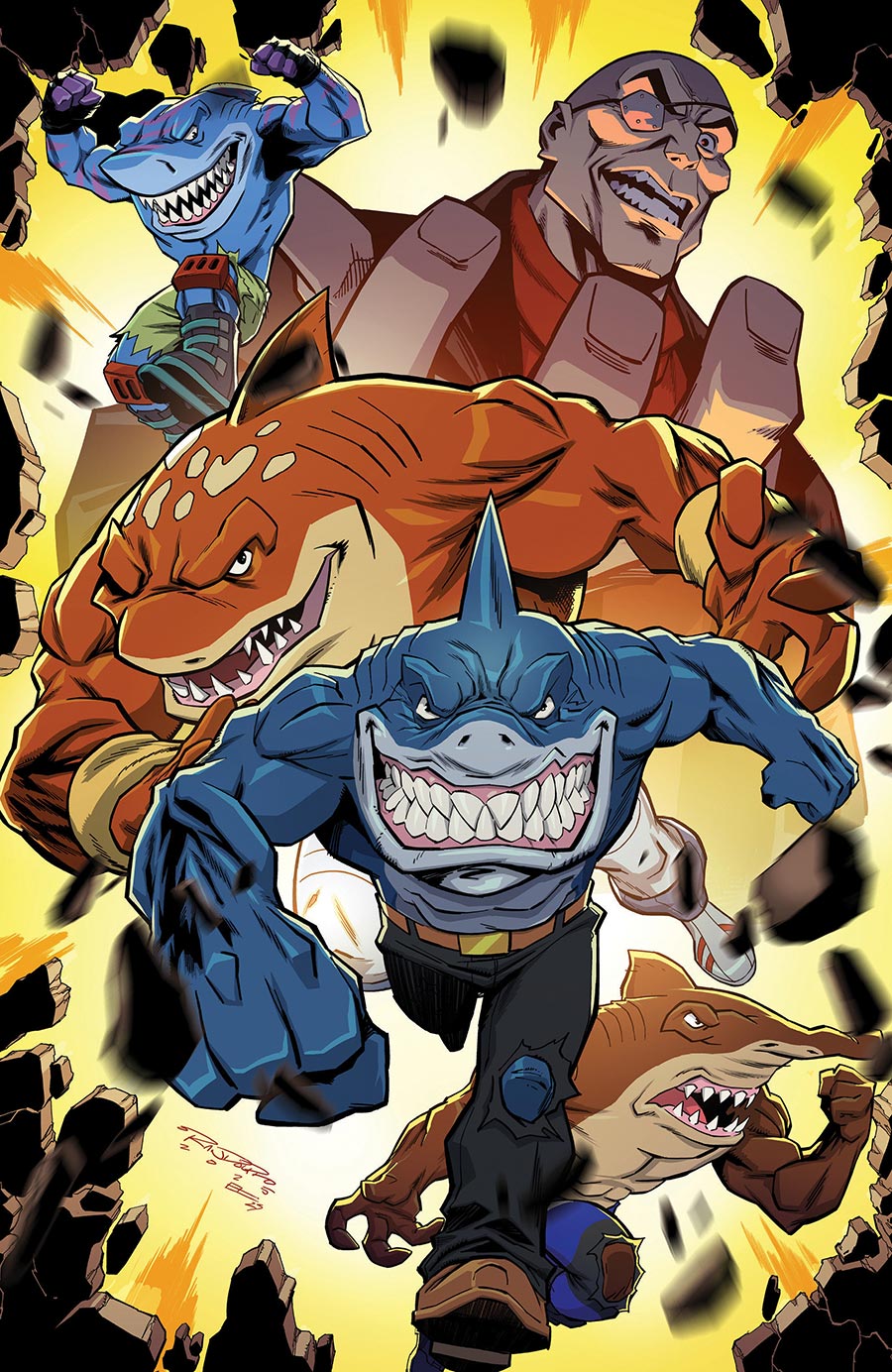 Street Sharks Vol 3 #1 Cover G Incentive Khary Randolph Virgin Variant Cover