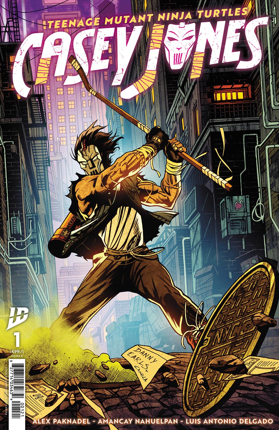 Teenage Mutant Ninja Turtles Casey Jones #1 Cover B Variant Danny Earls Cover
