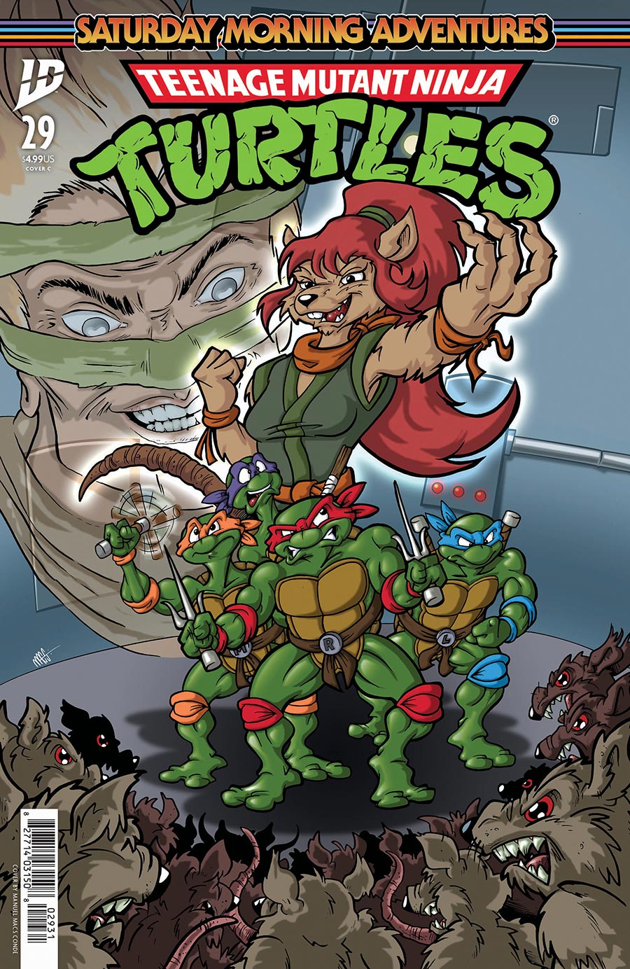 Teenage Mutant Ninja Turtles Saturday Morning Adventures Continued #29 Cover C Variant Manuel MACS Conde Cover