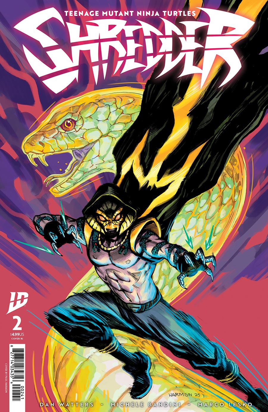 Teenage Mutant Ninja Turtles Shredder #2 Cover D Incentive Paul Harmon Variant Cover