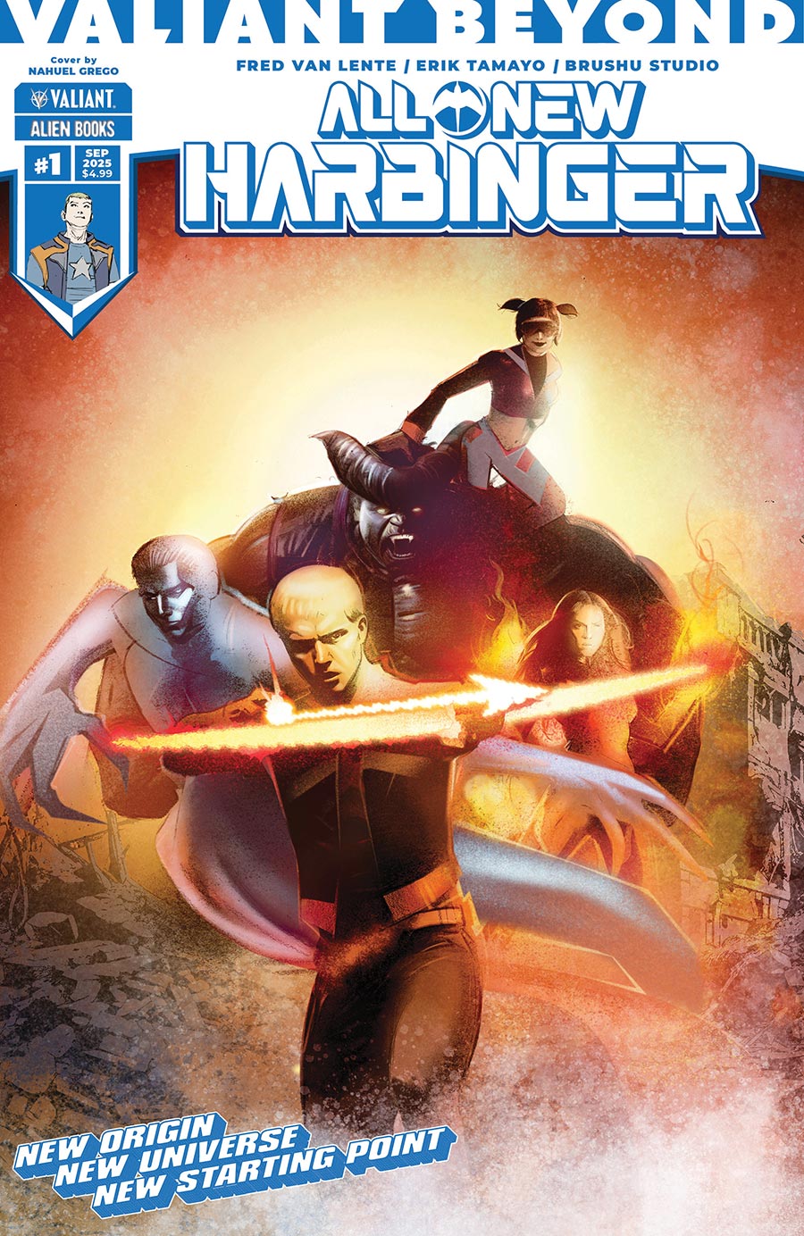 Valiant Beyond All-New Harbinger #1 Cover C Variant Dennis Calero Connecting Cover