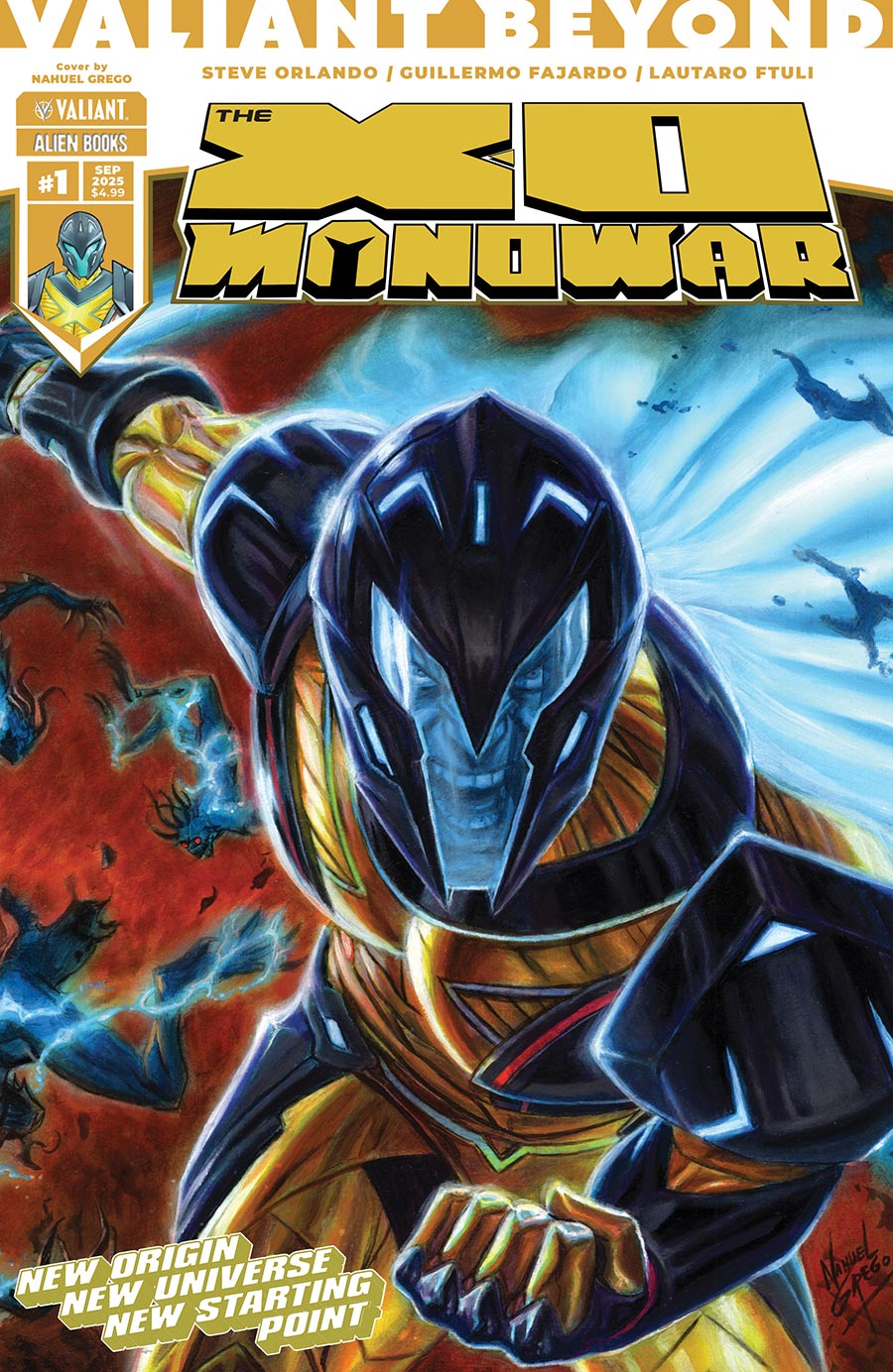 Valiant Beyond The X-O Manowar #1 Cover B Variant Nahuel Grego Wraparound Cover