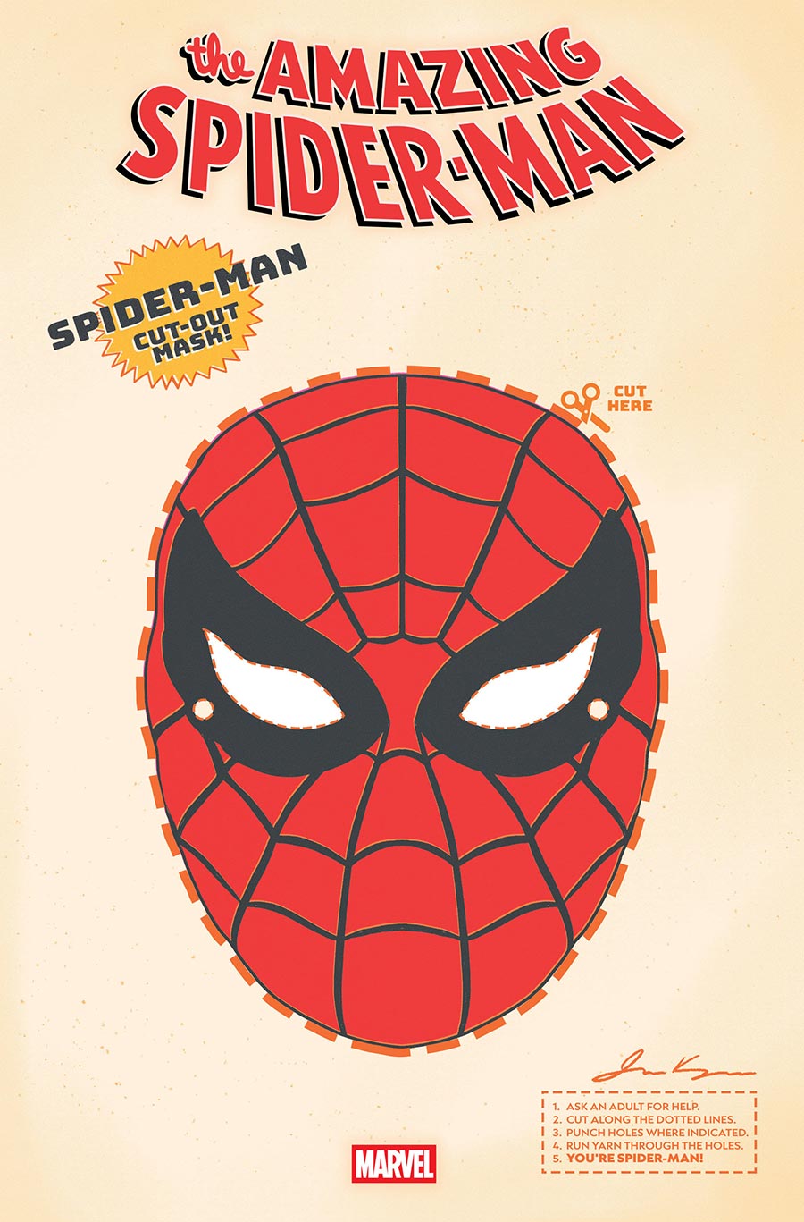 Amazing Spider-Man Vol 7 #11 Cover C Variant Retro Halloween Mask Cover (#975)