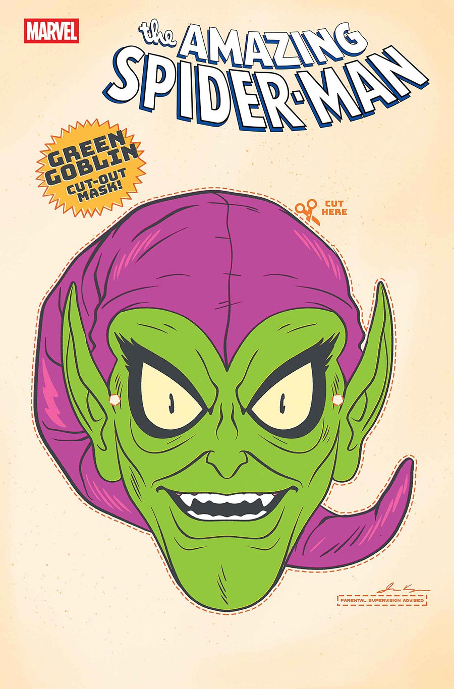 Amazing Spider-Man Vol 7 #12 Cover C Variant Retro Halloween Mask Cover