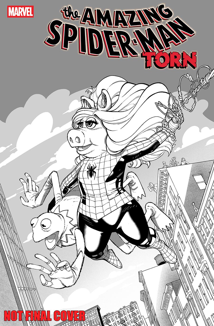 Amazing Spider-Man Torn #1 Cover C Variant Javier Garron Muppets Cover