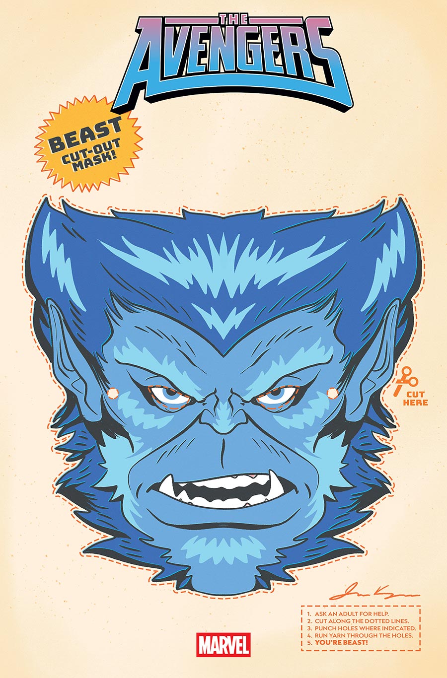 Avengers Vol 8 #30 Cover B Variant Retro Halloween Mask Cover