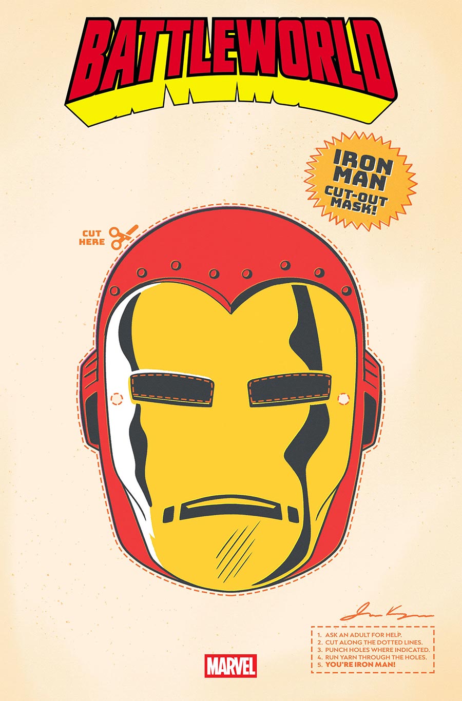 Battleworld #1 Cover C Variant Retro Halloween Mask Cover