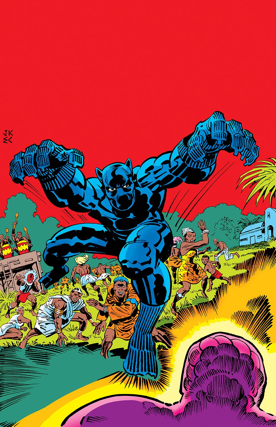 Black Panther Revenge Of The Black Panther Omnibus HC Direct Market Jack Kirby Variant Cover