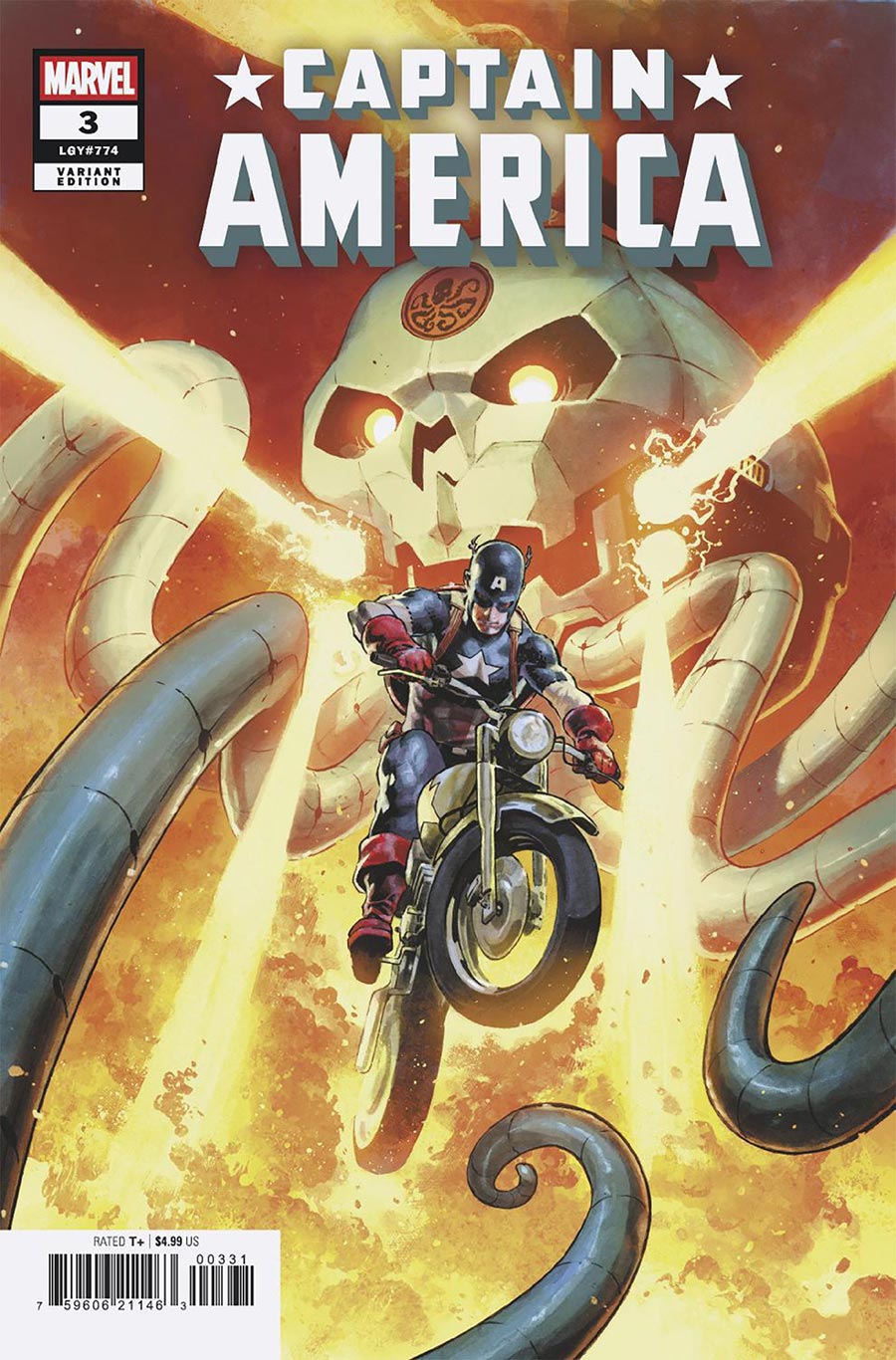 Captain America Vol 11 #3 Cover J Incentive Jerome Opena Virgin Cover