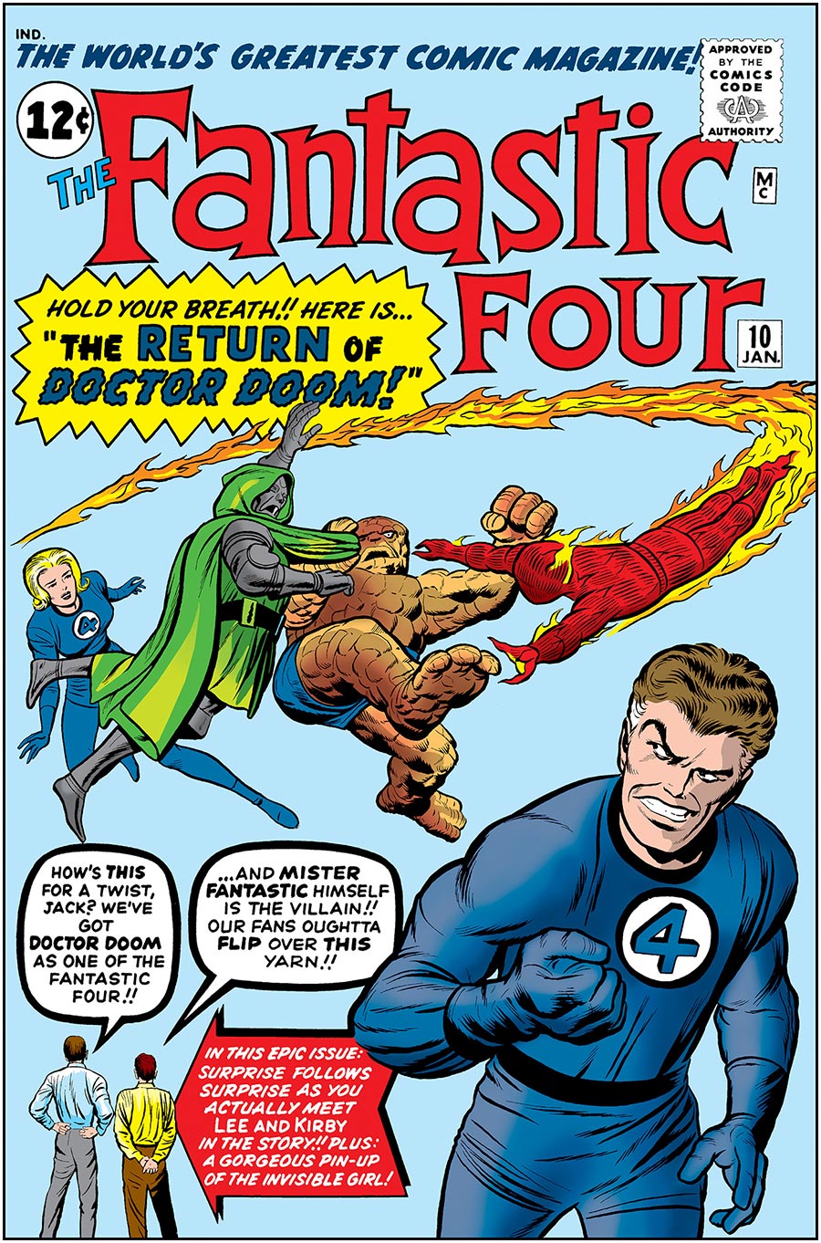 Fantastic Four #10 Cover B Facsimile Edition Regular Jack Kirby Cover