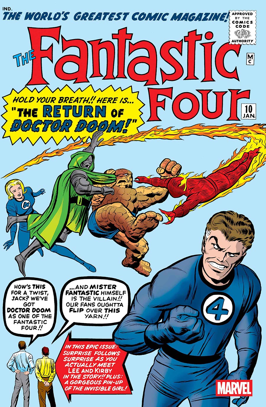Fantastic Four #10 Cover C Facsimile Edition Variant Jack Kirby Foil Cover