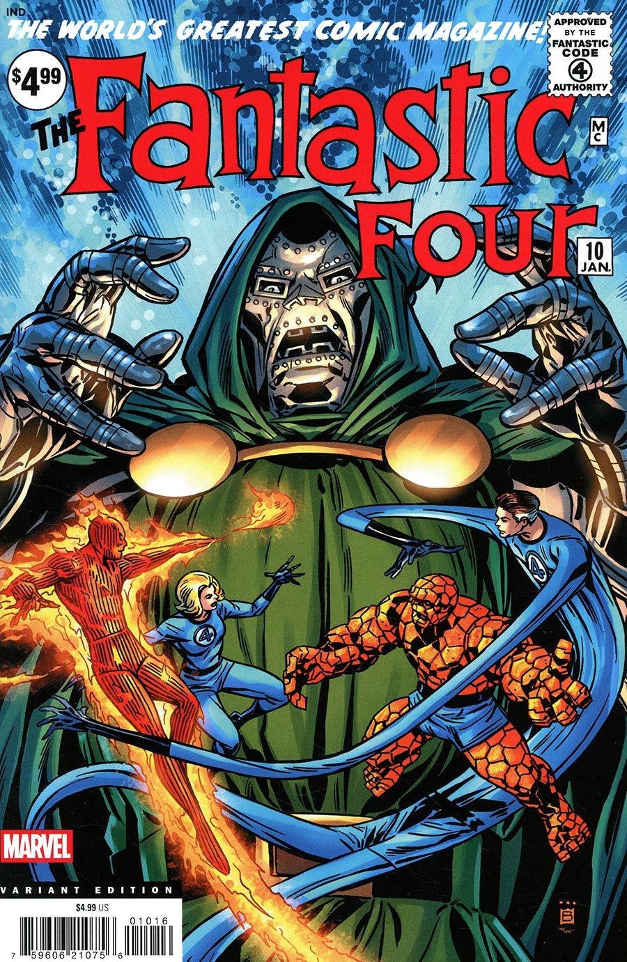 Fantastic Four #10 Cover D Facsimile Edition Incentive Mark Buckingham Variant Cover