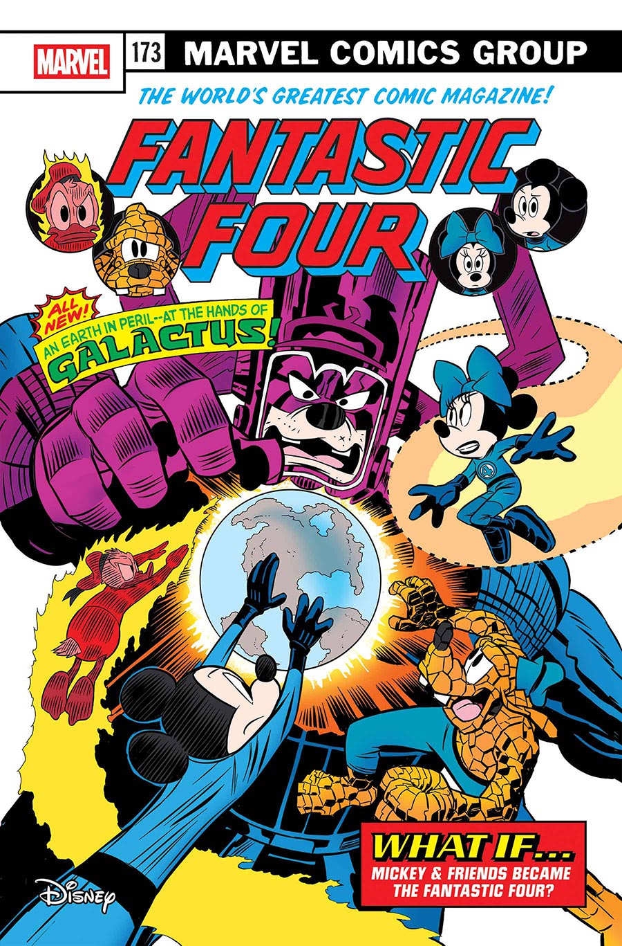 Fantastic Four Vol 8 #3 Cover C Variant Vitale Mangiatordi Disney What If Fantastic Four Homage Cover