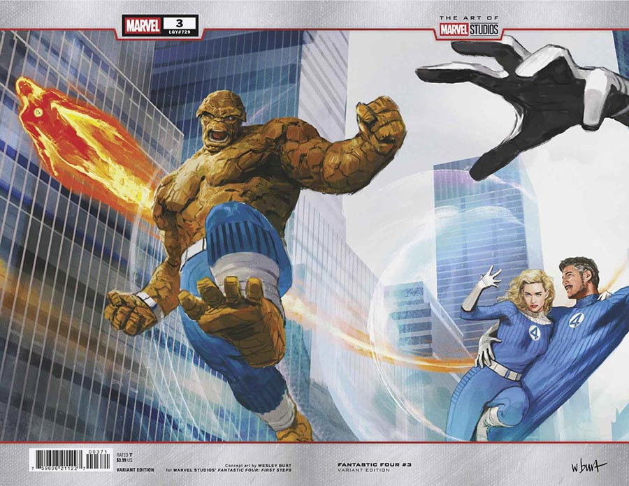 Fantastic Four Vol 8 #3 Cover F Variant Wesley Burt Marvel Studios Wraparound Cover (One World Under Doom Tie-In)