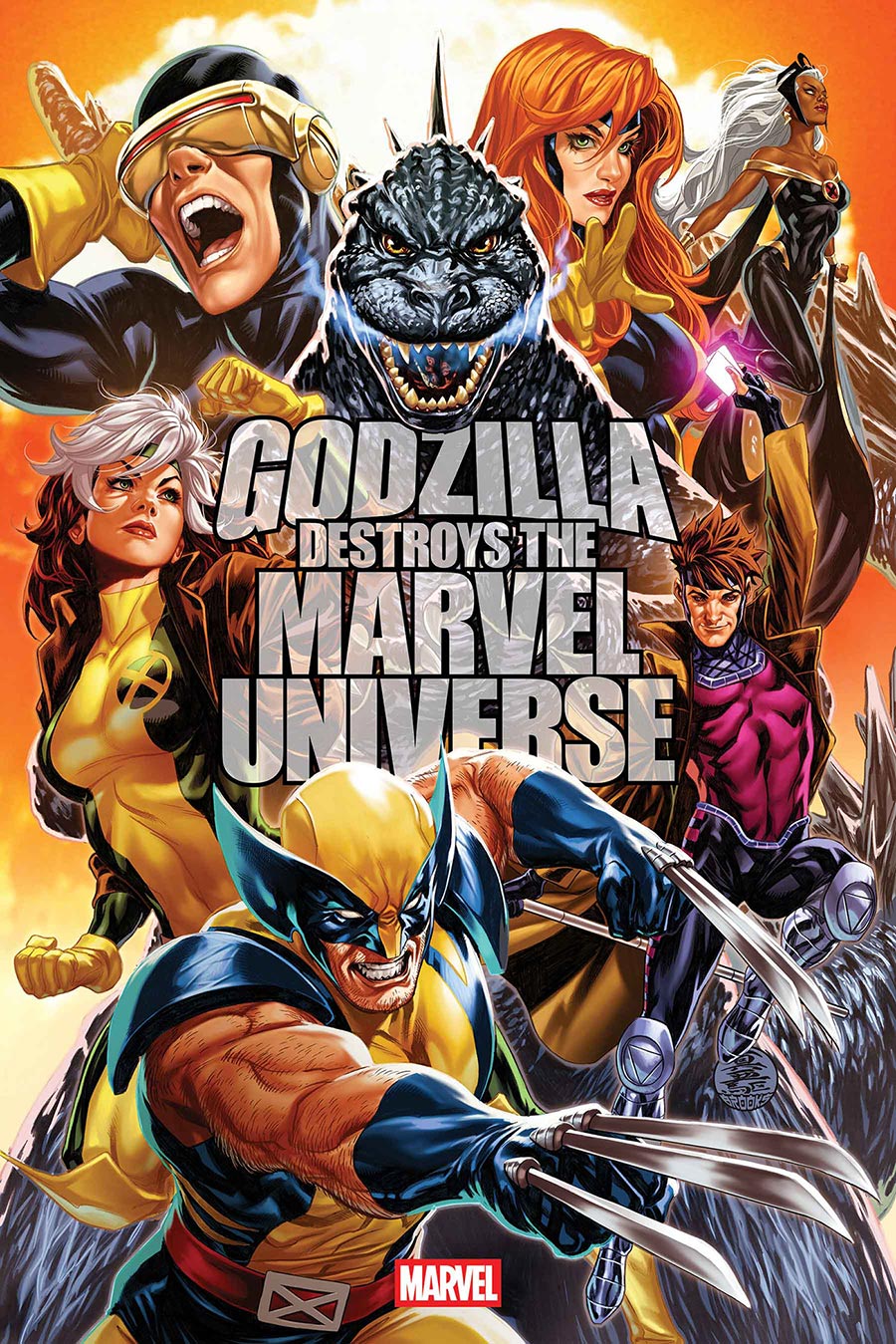 Godzilla Destroys The Marvel Universe #3 Cover A Regular Mark Brooks Cover