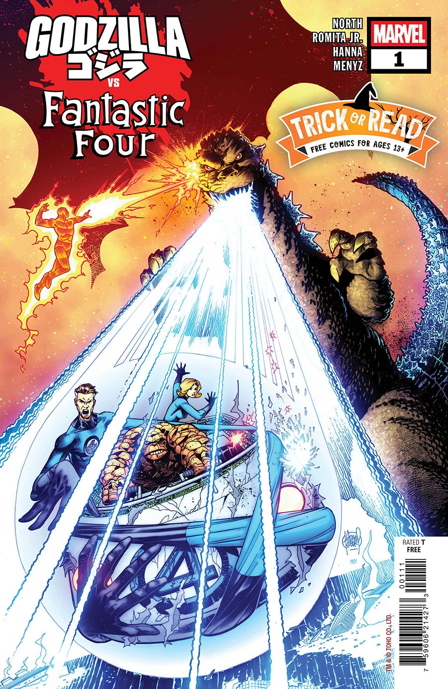 Halloween Comic Trick-Or-Read 2025 Godzilla vs Fantastic Four #1 - FREE - Limit 1 Per Customer (Available October 31st 2025)