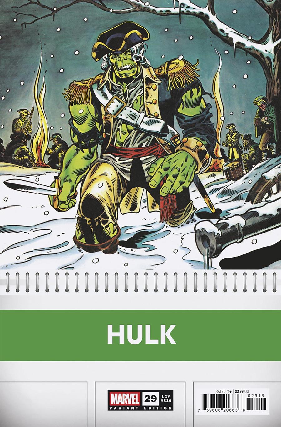 Incredible Hulk Vol 5 #29 Cover F Incentive Herb Trimpe Bicentennial Calendar Hidden Gem Variant Cover