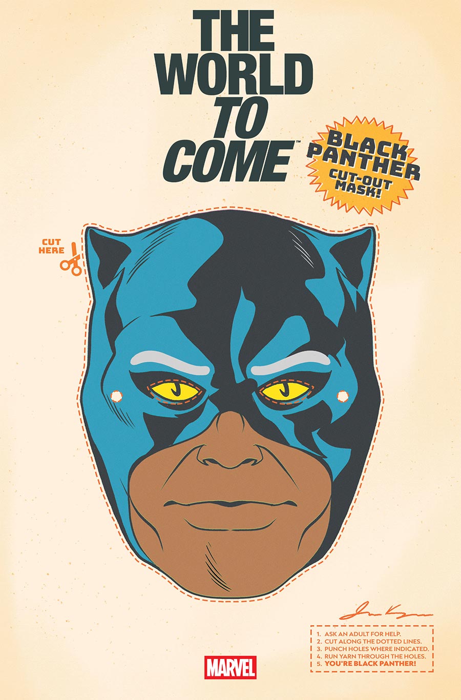 Marvel Knights The World To Come #4 Cover B Variant Retro Halloween Mask Cover