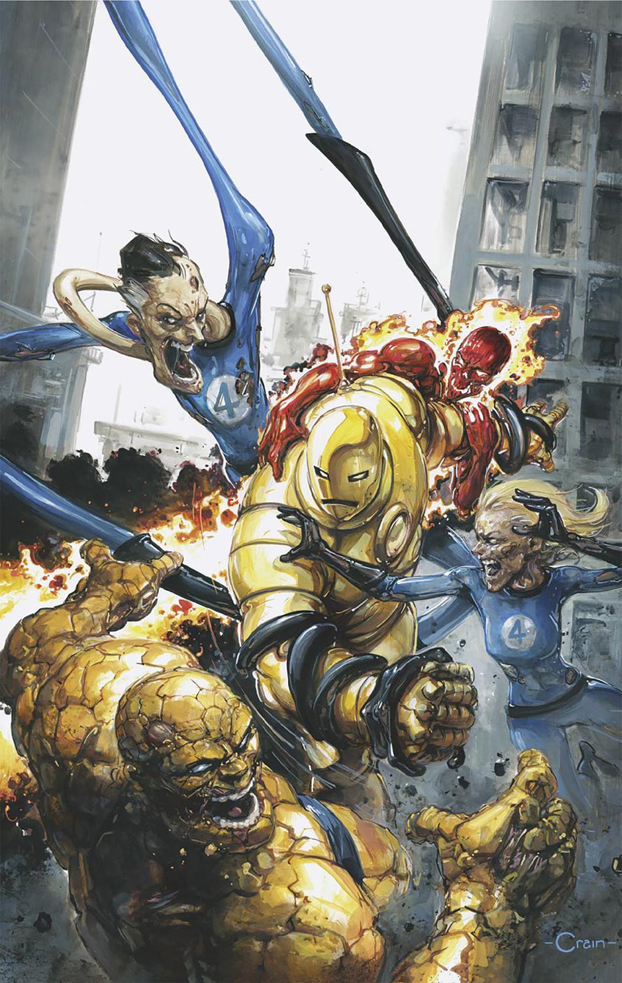 Marvel Zombies Red Band #1 Cover G Incentive Clayton Crain Virgin Cover With Polybag