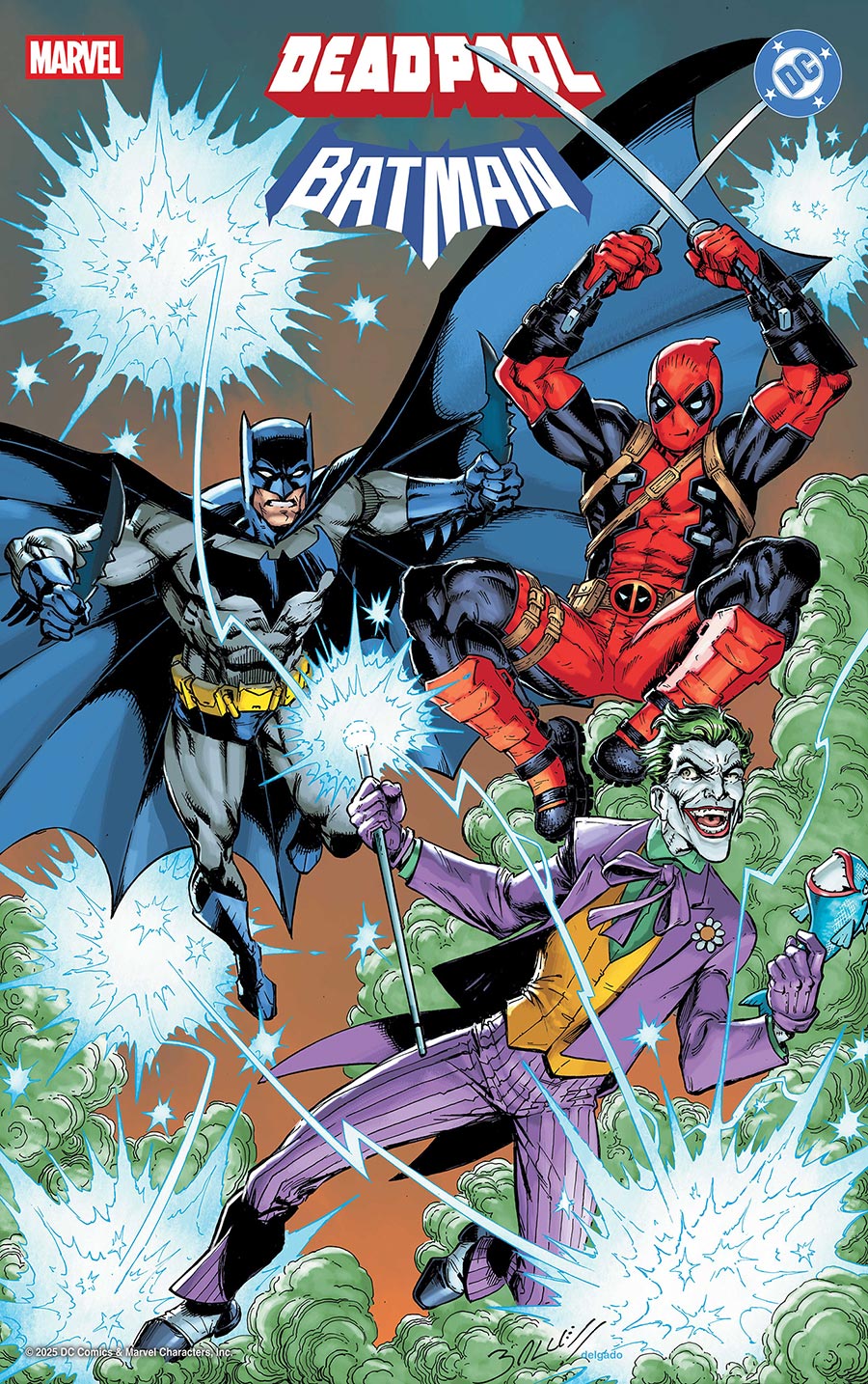 Marvel DC Deadpool Batman #1 (One Shot) Cover Q Variant Mark Bagley Foil Cover