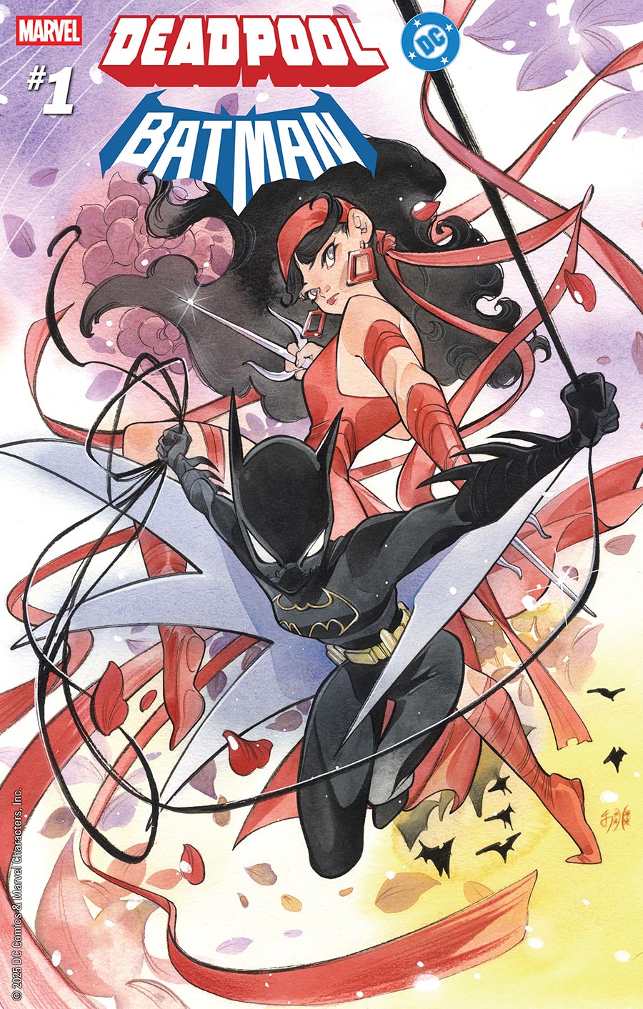 Marvel DC Deadpool Batman #1 (One Shot) Cover J Variant Peach Momoko Elektra & Batgirl Cover