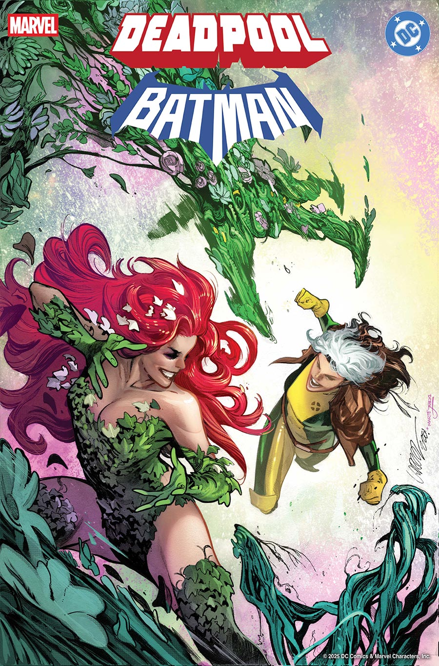 Marvel DC Deadpool Batman #1 (One Shot) Cover K Variant Pepe Larraz Rogue & Poison Ivy Cover