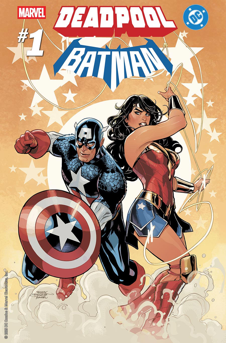Marvel DC Deadpool Batman #1 (One Shot) Cover H Variant Terry Dodson Captain America & Wonder Woman Cover